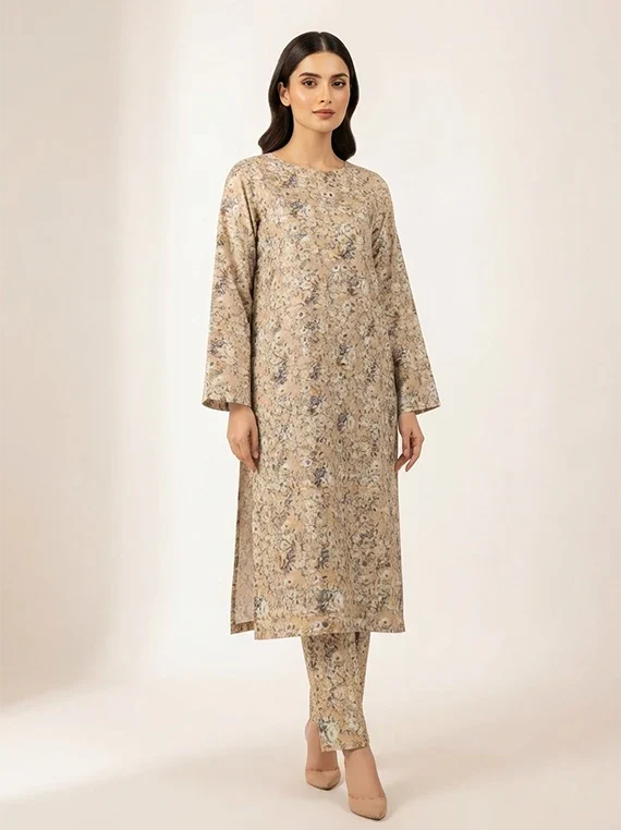2pc Printed Lawn Edit 2026 Vol-FA02 (D-34)