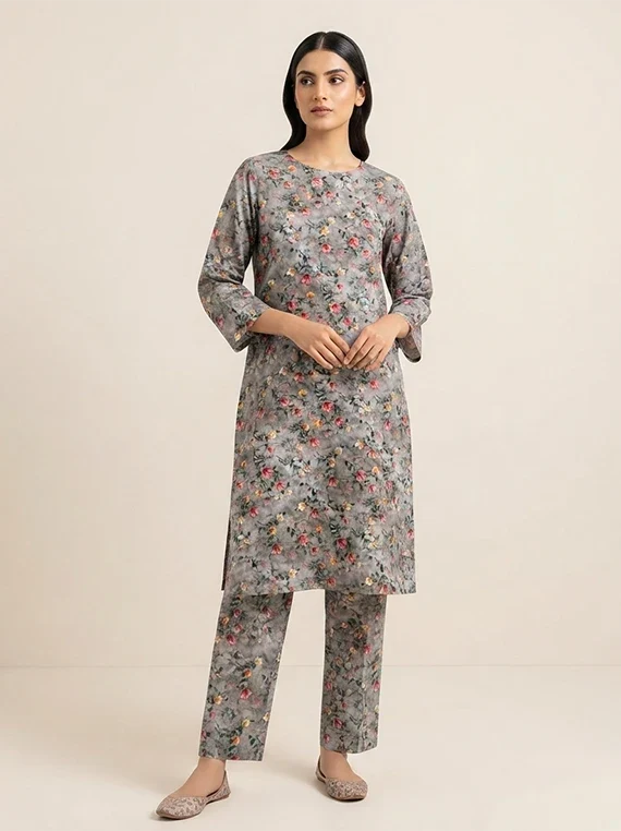 2pc Printed Lawn Edit 2026 Vol-FA02 (D-35)