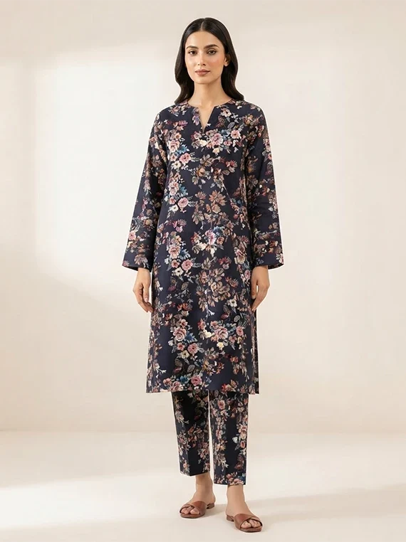 2pc Printed Lawn Edit 2026 Vol-FA02 (D-40)