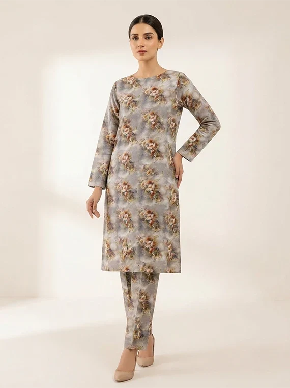 2pc Printed Lawn Edit 2026 Vol-FA02 (D-42)