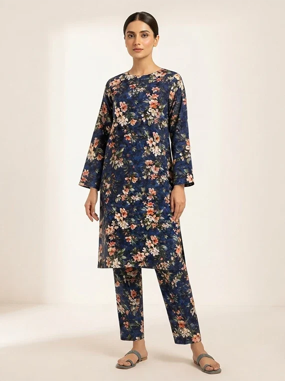 2pc Printed Lawn Edit 2026 Vol-FA02 (D-43)