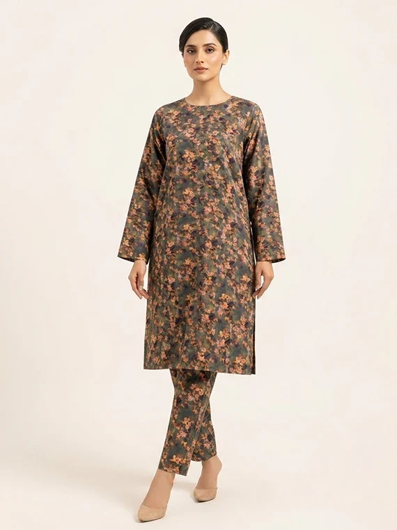 2pc Printed Lawn Edit 2026 Vol-FA02 (D-46)