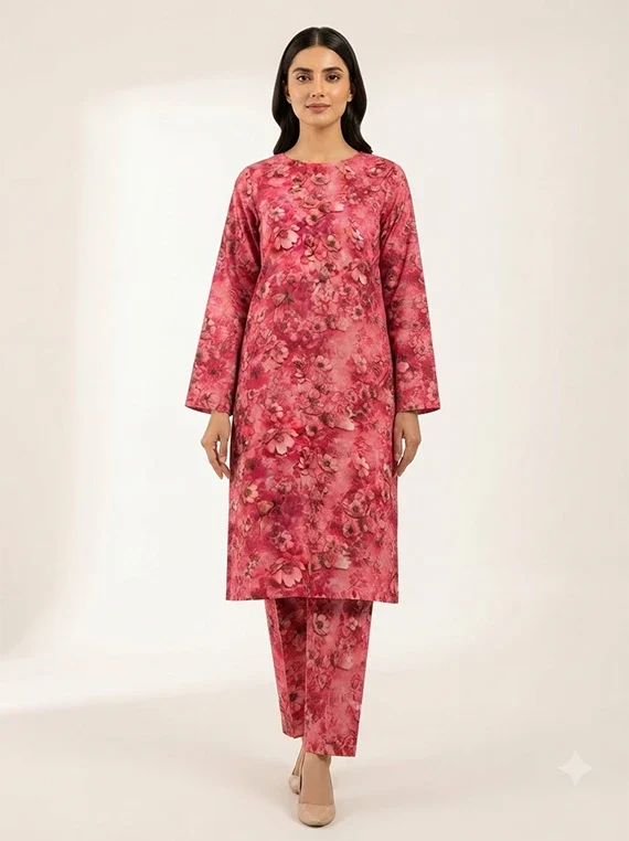 2pc Printed Lawn Edit 2026 Vol-FA02 (D-48)
