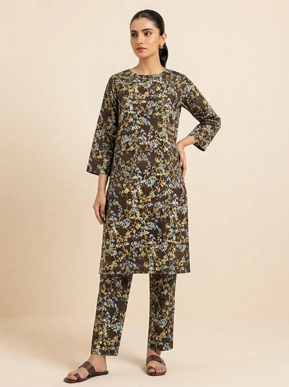 2pc Printed Lawn Edit 2026 Vol-FA02 (D-57)