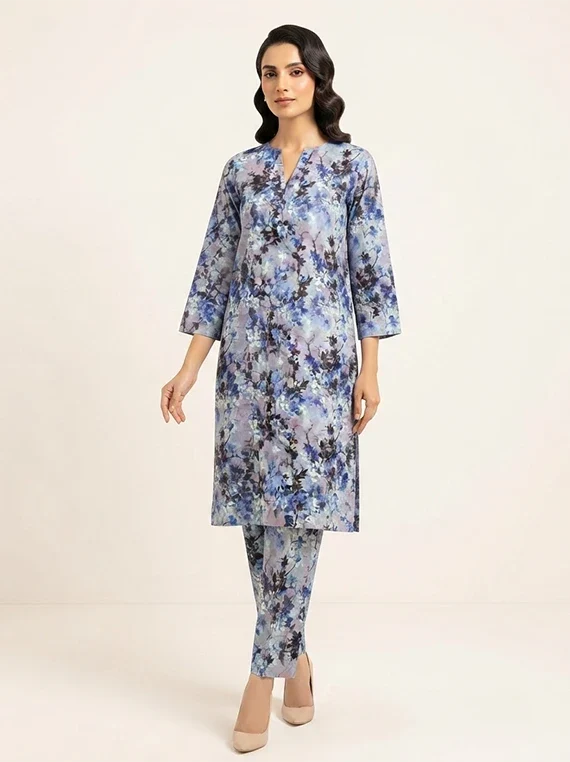 2pc Printed Lawn Edit 2026 Vol-FA02 (D-60)
