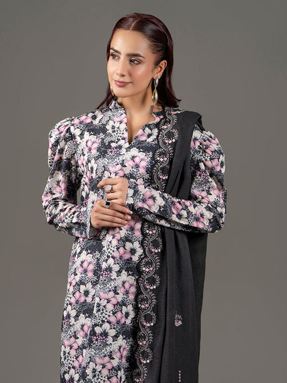 3PC Printed Linen Karandi Collection 2025 by Sitara Textile (D-636)