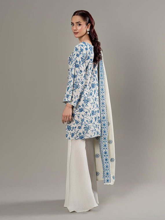 3PC Printed Linen Karandi Collection 2025 by Sitara Textile (D-638)