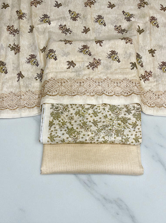 3 Piece Embroidered Karandi Mother Edit25 Vol-25DK03 (D-03)