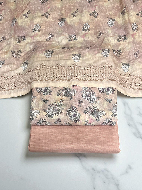 3 Piece Embroidered Karandi Mother Edit25 Vol-25DK06 (D-06)