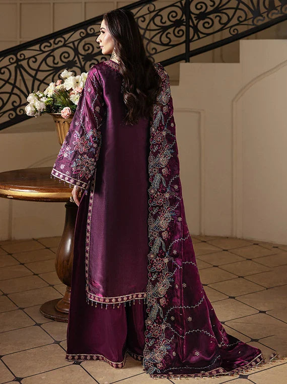 AAINA by Alizeh Embroidered Sheesha Silk Collection 2026 (2242-Melisa)