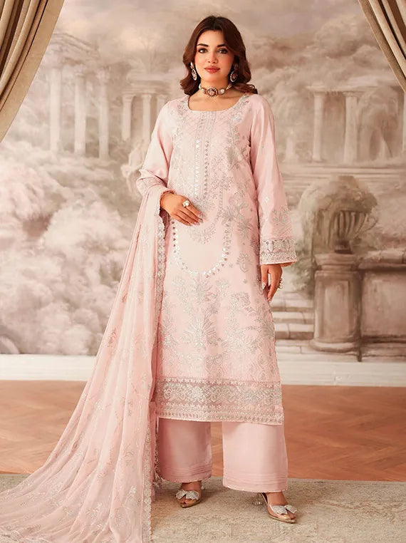 AANGAN by Ramsha Embroidered Rawsilk Collection 2025 Vol-02 (AA-202)