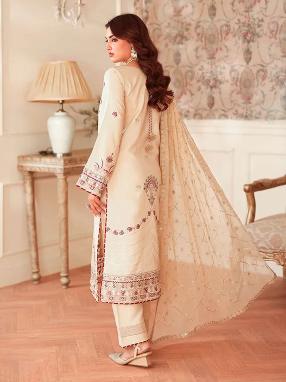 AANGAN by Ramsha Embroidered Rawsilk Collection 2025 Vol-02 (AA-207)