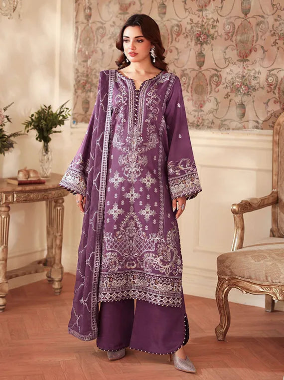 AANGAN by Ramsha Embroidered Rawsilk Collection 2025 Vol-02 (AA-208)