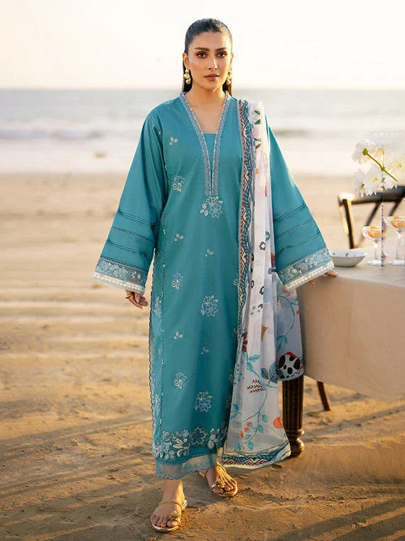 AFSANAH by Seran Embroidered Lawn Collection 2026 Vol-01 (02-Meira)
