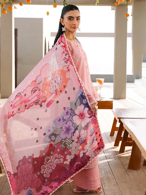 AFSANAH by Seran Embroidered Lawn Collection 2026 Vol-01 (07-Ziva)