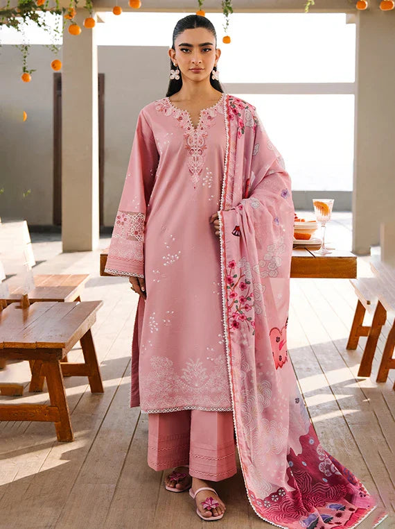 AFSANAH by Seran Embroidered Lawn Collection 2026 Vol-01 (07-Ziva)