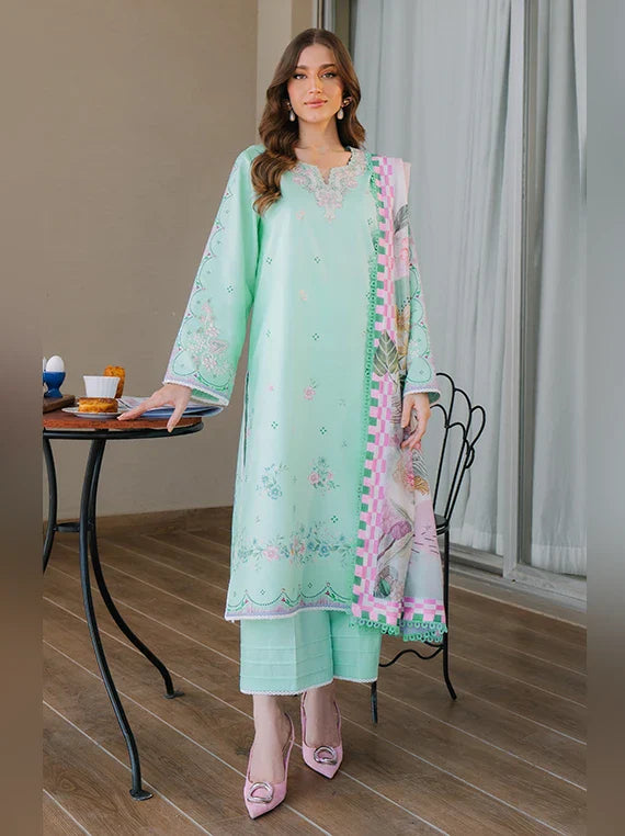 AFSANAH by Seran Embroidered Lawn Collection 2026 Vol-01 (14-Elaya)