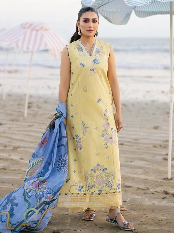 AFSANAH by Seran Embroidered Lawn Collection 2026 Vol-02 (AREEN D-07)