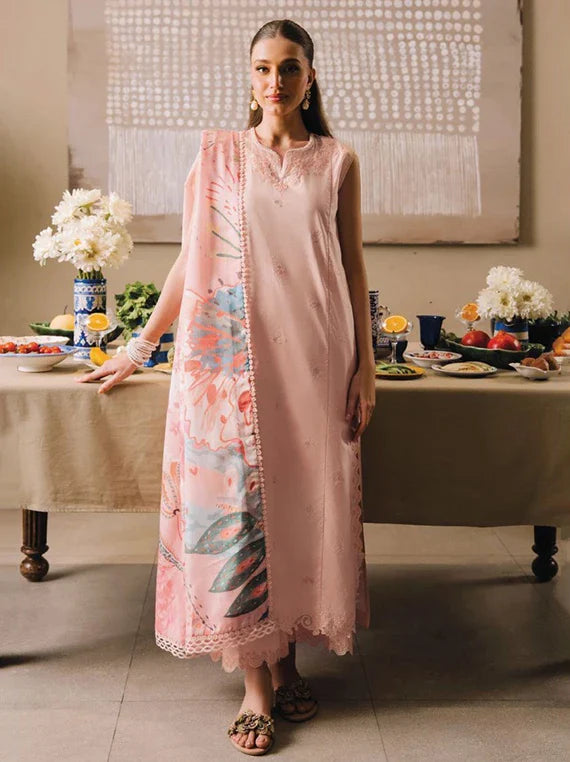 AFSANAH by Seran Embroidered Lawn Collection 2026 Vol-02 (LYAI D-08)