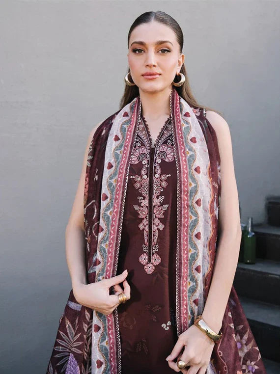AFSANAH by Seran Embroidered Lawn Collection 2026 Vol-02 (MYRA D-06)