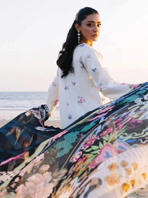 AFSANAH by Seran Embroidered Lawn Collection 2026 Vol-02 (ZENIA D-03)
