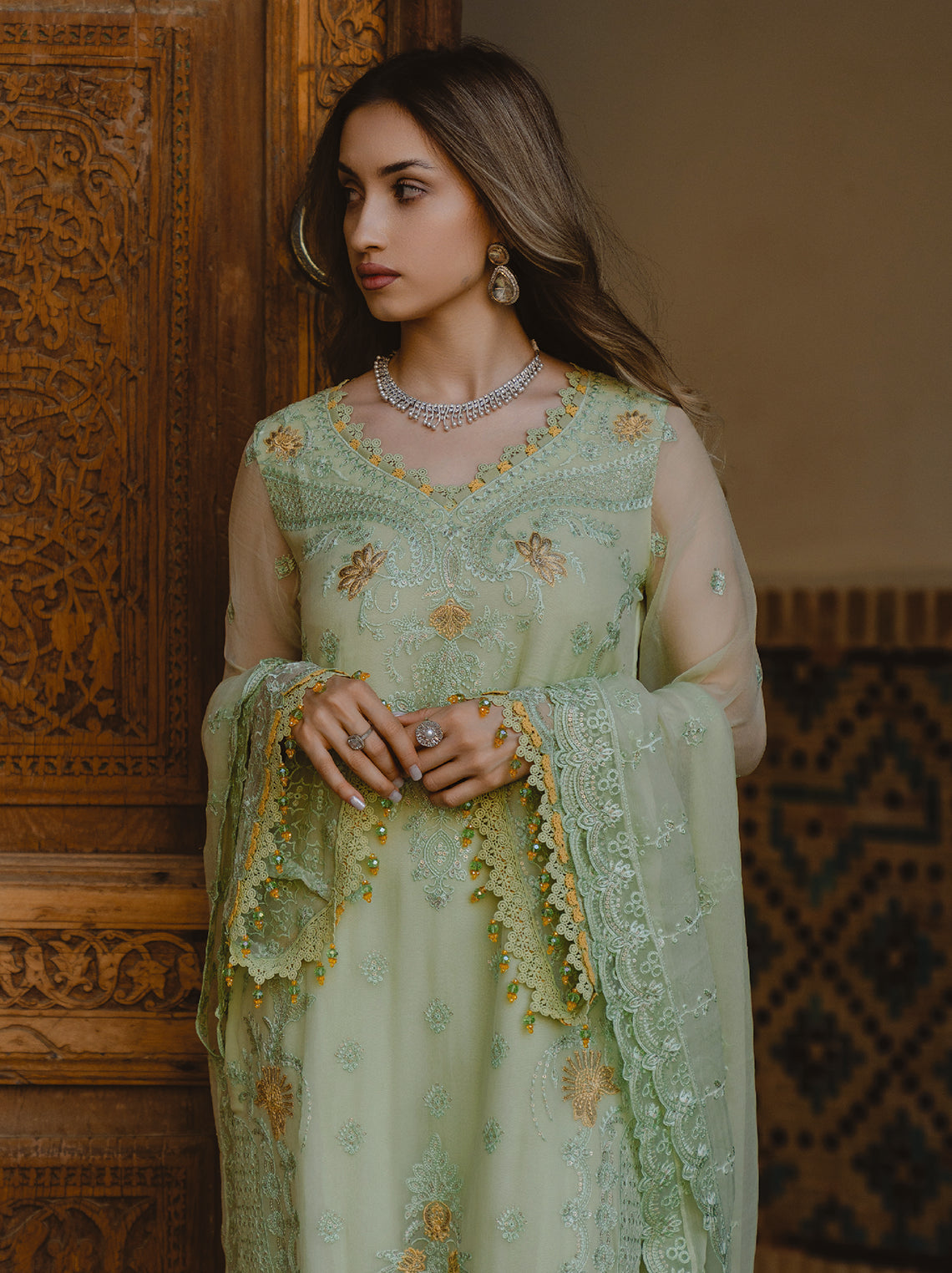 AL Kousar Festive Chiffon Collection 2026 by AHMAD EMBROIDERY (DD-01)