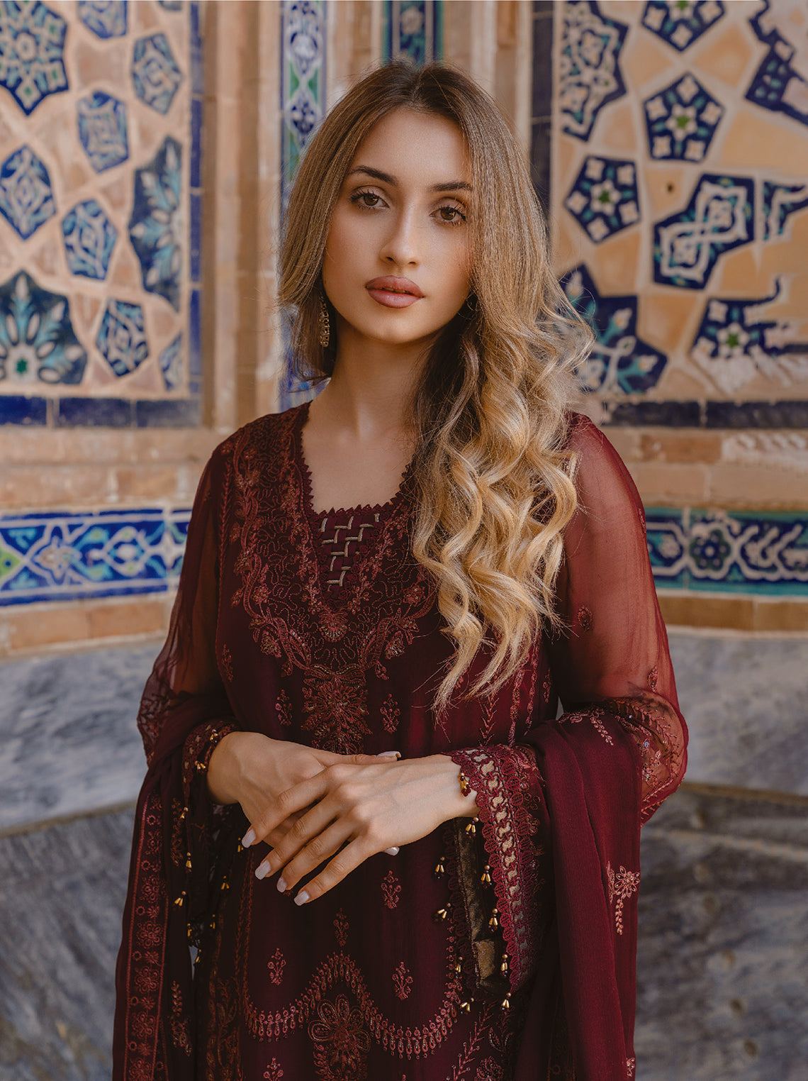 AL Kousar Festive Chiffon Collection 2026 by AHMAD EMBROIDERY (DD-03)