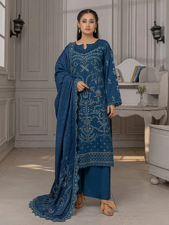ALARA by Fantak Embroidered Dhanak Collection 2025 (D-02)