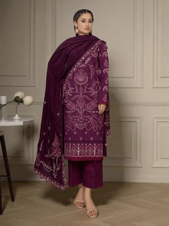 ALARA by Fantak Embroidered Dhanak Collection 2025 (D-03)