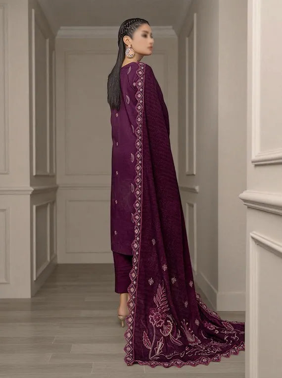 ALARA by Fantak Embroidered Dhanak Collection 2025 (D-03)