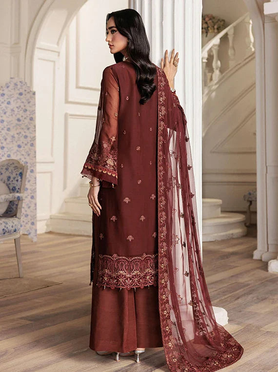 ALKAUSAR Luxe Chiffon Embroidered Collection 2026 (01-Radiance)