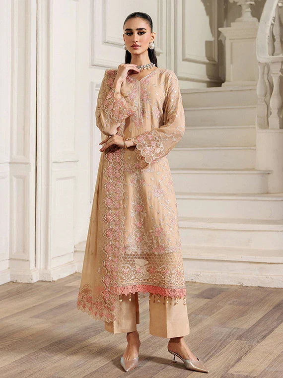 ALKAUSAR Luxe Chiffon Embroidered Collection 2026 (07-Softglow)