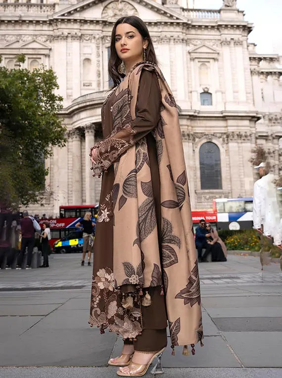 ALZOHAIB Embroidered East Meet London Wintry Breeze Collection'26 (D-01)