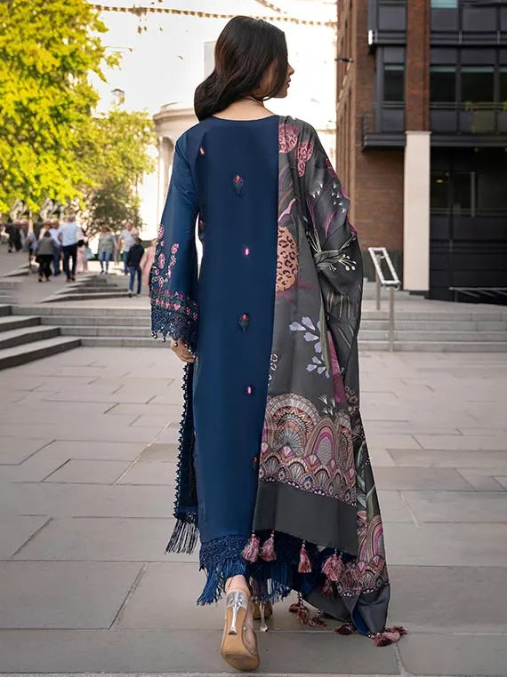 ALZOHAIB Embroidered East Meet London Wintry Breeze Collection'26 (D-06)