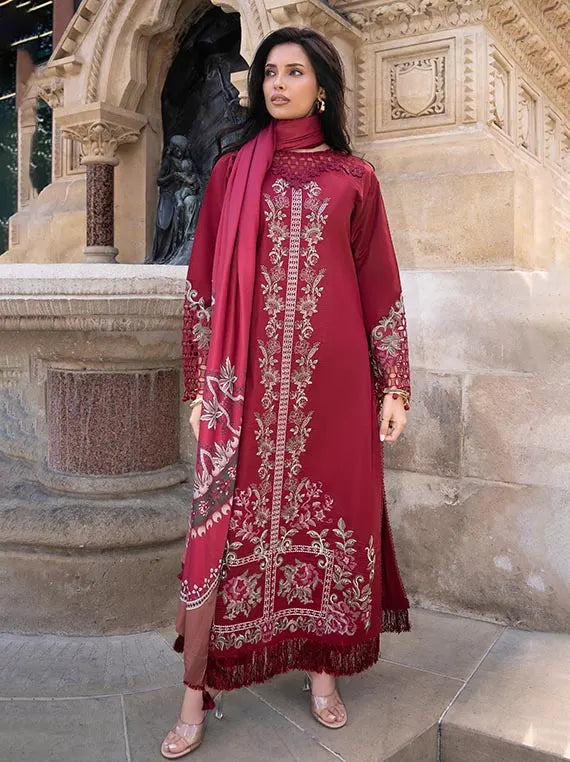 ALZOHAIB Embroidered East Meet London Wintry Breeze Collection'26 (D-07)