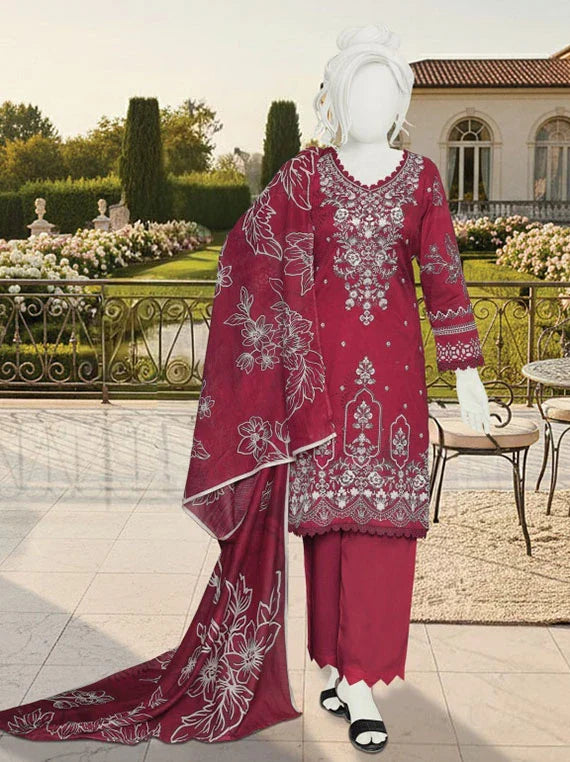 AMAYA By ABC Printed Embroidered Lawn Collection 2026 (D-04)