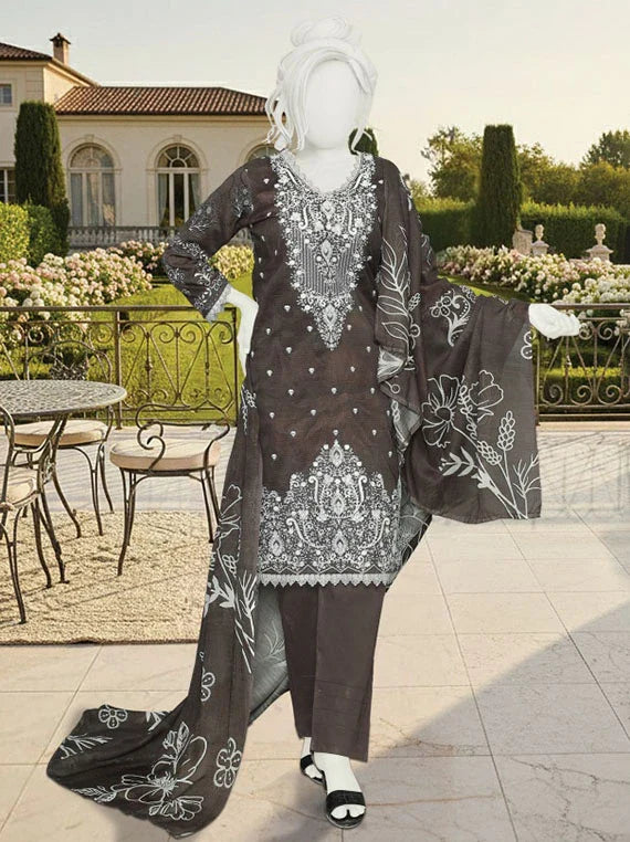 AMAYA By ABC Printed Embroidered Lawn Collection 2026 (D-10)