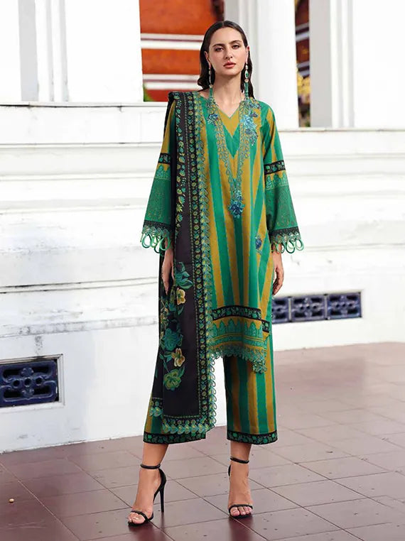 ANIIQ by Charizma Embroidered Printed Linen Collection 2025 (ANW6-03)