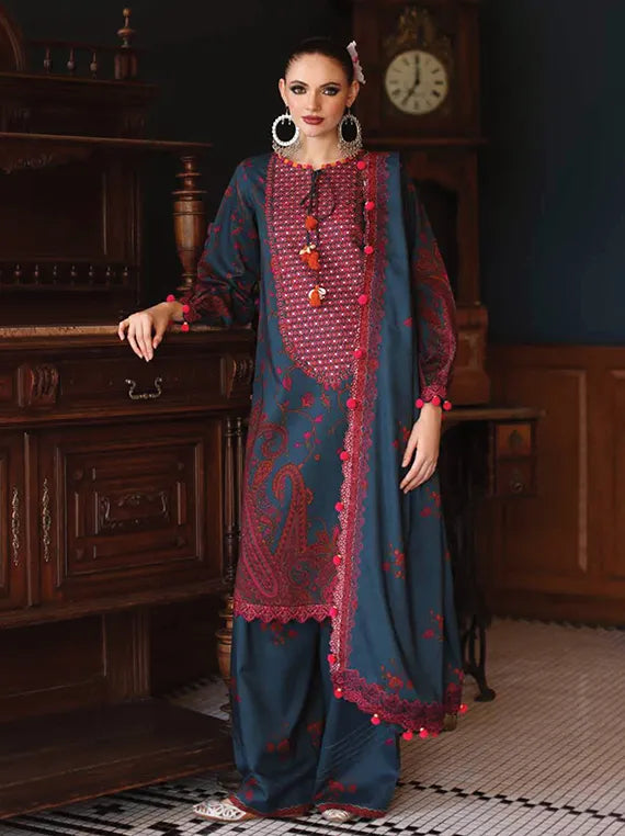 ANIIQ by Charizma Embroidered Printed Linen Collection 2025 (ANW6-04)