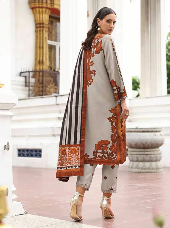 ANIIQ by Charizma Embroidered Printed Linen Collection 2025 (ANW6-05)
