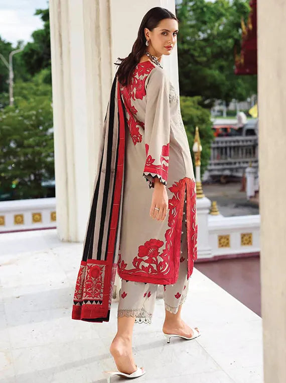 ANIIQ by Charizma Embroidered Printed Linen Collection 2025 (ANW6-08)