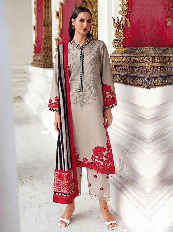 ANIIQ by Charizma Embroidered Printed Linen Collection 2025 (ANW6-08)