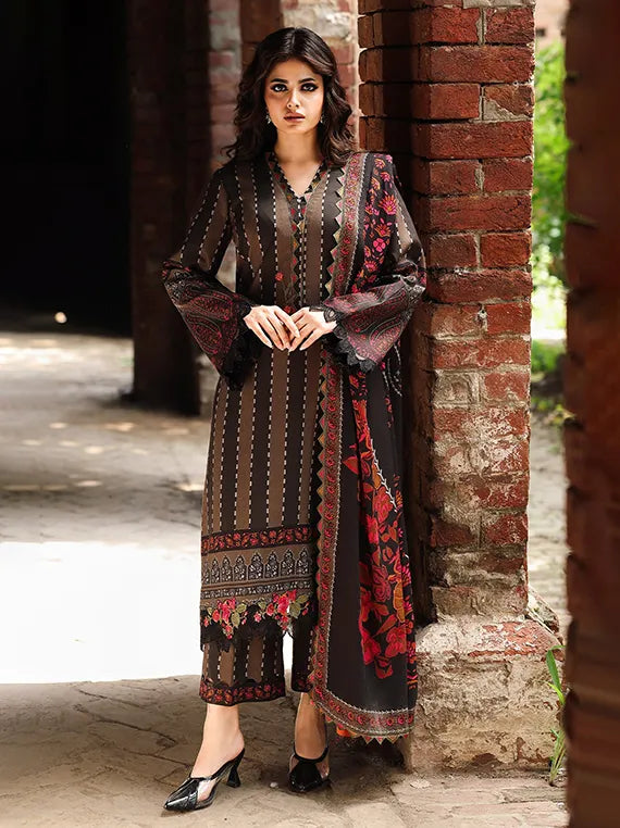 ANIIQ by Charizma Embroidered Printed Linen Collection 2025 (ANW6-09)
