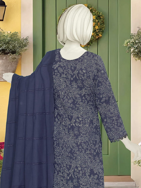 AREEBA Printed Fancy Peach Collection 2025 By ABC (D-01)