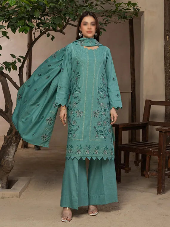 ATTIRE by Fantak Embroidered Dhanak Collection 2025 (D-06)