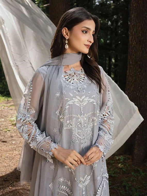 AURA by Zebtan Embroidered Chiffon Collection 2026 (AR-03)