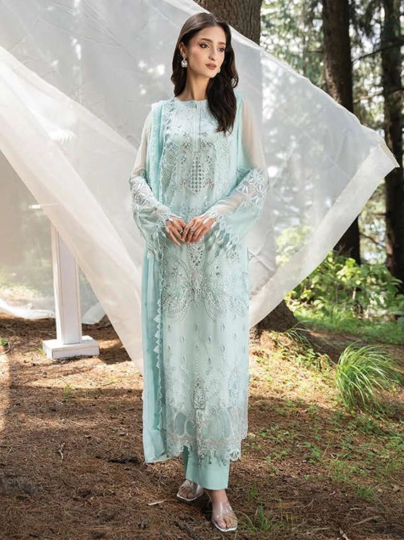 AURA by Zebtan Embroidered Chiffon Collection 2026 (AR-07)