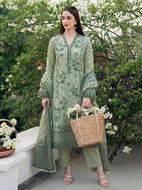 AYAT Eleganza by Pearl Arts Embroidered Lawn Collection 2026 Vol-61 (D-02)