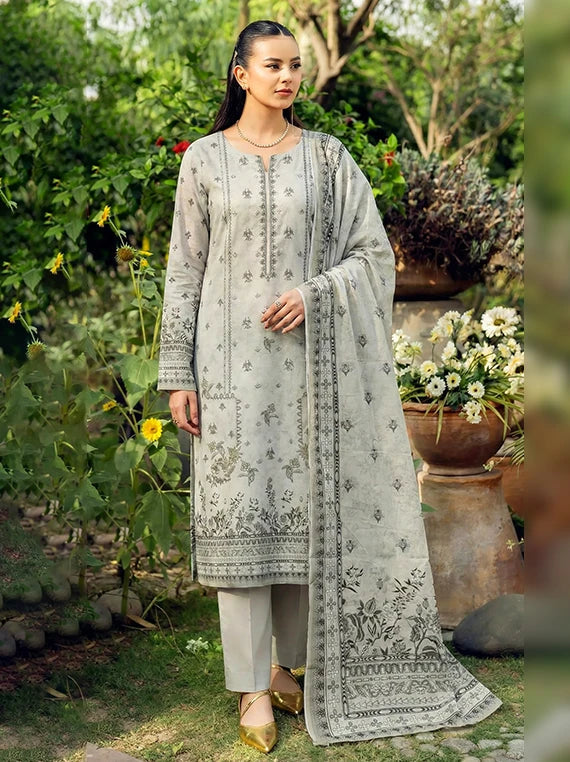 AYAT Eleganza by Pearl Arts Embroidered Lawn Collection 2026 Vol-61 (D-03)