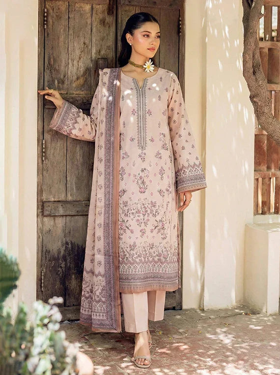 AYAT Eleganza by Pearl Arts Embroidered Lawn Collection 2026 Vol-61 (D-05)